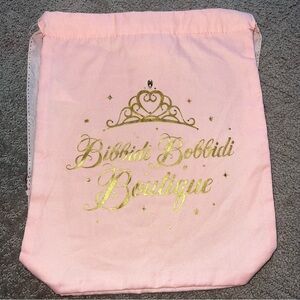 Disney Parks Disneyland Bibbidi Bobbidi Boutique Crown Pink Cinch Backpack